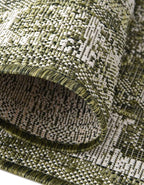 Unique Loom Outdoor Traditional Collection Area Rug - Valeria (5' 3" x 8' Rectangle, Green/ Light Green)