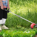 52cc Gas Powered 5-in-1 Multi-Functional Garden Tool, Powerful 2-Stroke Brush Cutter Hedge Trimmer Chainsaw Grass Strimmer, Long Reach Extension Pole, Full Guard Accessories Set (5-in-1)