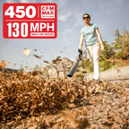 MZK 20V Cordless Leaf Blower, Lightweight Electric Blower