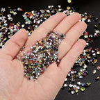 PATIKIL 14000Pcs Wedding Table Scatter Confetti Crystals 3mm Acrylic Diamonds Vase Fillers Gems for Table Centerpiece Decorations Bridal Shower Party, Dark Green AB