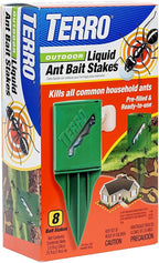 Terro T1812-2 Outdoor Liquid Ant Killer Bait Stakes (2 Pack)