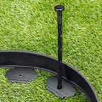 Landscape Edging Stakes, 100 Pcs 8" Plastic Garden Spikes, Spiral Nylon Anchoring Spikes for Paver Edging, Weed Barriers, Artificial Turf, Tent, Grass Pathway and More, Black