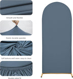 Wedding Arch Cover 6.6FT Arch Backdrop Cover Spandex Fitted Arch Cover for Round Top Chiara Backdrop Stand Covers for Wedding Birthday Party Baby Shower Banquet Ceremony Decoration