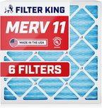Filter King Air Filters 12.75x21x1 | 6 Pack | MERV 11 HVAC Pleated AC Furnace Filters | Actual Size 12.75 x 21 x .75"