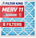 Filter King 17.25x26x1 Air Filter | 6-PACK | MERV 11 HVAC Pleated A/C Furnace Filters | MADE IN USA | Actual Size: 17.25 x 26 x .75"