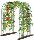 Garden Arch Trellis for Climbing Plants, 7.22 FT Tall Large Arbour Archway for Rose Vine Cucumber Vegetables, Wide Garden Arch for Lawn, Party, Ceremony Wedding Decoration.