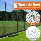 48" x 50' 1/2inch PVC Hardware Cloth Vinyl Coated Chicken Wire Fence Galvanized Welded Mesh Roll for Home Garden Rabbit Cage, Black-PVC