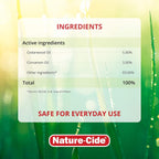 Nature-Cide Outdoor. Insecticide and Repellent. All Natural Pest Repellent, Roach, Spider, Mosquito and Ant Spray to Keep Your Home Safe. No Strong Odor. 32 oz