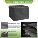 Amopatio Wicker Outdoor Sofa & Patio Couch Set - High Back Waterproof Patio Furniture Single Armrest Chair with Non-Slip Cushions, Outdoor Furniture Cover, Grey