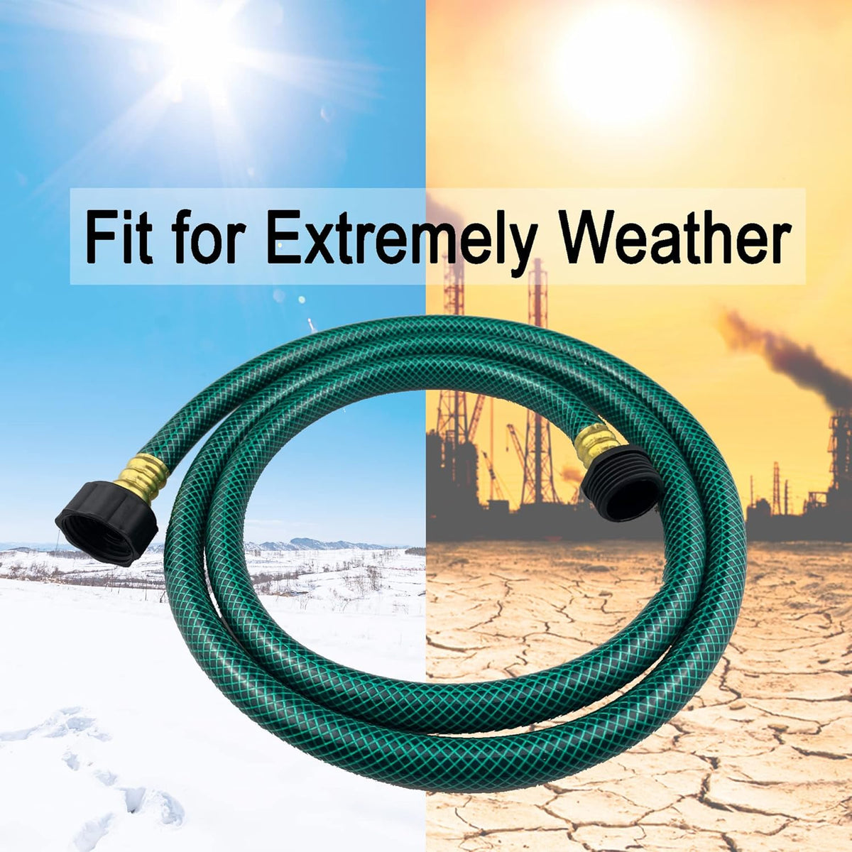 PVC Garden Hose 1/2 Inch, Flexible Water Hose with Male and Female Fittings, No Leaking, Heavy Duty, for Household, Outdoors, Lawns, Patio (20 FT, Green, Plastic Fittings)