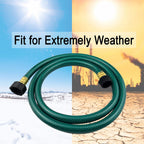 PVC Garden Hose 1/2 Inch, Flexible Water Hose with Male and Female Fittings, No Leaking, Heavy Duty, for Household, Outdoors, Lawns, Patio (4 FT, Green, Plastic Fittings)