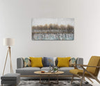 NdcSkyArt Canvas Wall Art for Bedroom, Tree Farmhouse Wood Neutral Watercolor Painting Gray Brown Silver Birch Prints for Rustic Home Living Room Sofa Background Decor