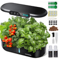 Ahopegarden Hydroponics Growing System Kit: 12 Pods Temp & Humidity Monitor