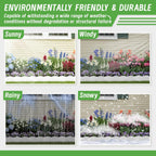20Pcs Garden Edging Border Landscape Edging Lawn Garden Fence Decorative Landscape Border 20Ft Length Landscaping with 20 Pcs Stakes for Lawn Flower Bed Yard White