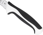 Mercer Culinary M23406WBH Millennia White Handle, 6-Inch Wavy Edge, Utility Knife