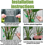 5PCS Monstera Plant Stem Support -7.3*6.25IN Adjustable Metal Stake for Climbing Plants, Durable Garden Support with Gentle Grips, Ideal for Indoor & Outdoor Use, Ideal Gift for Plant Lovers