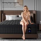 14 Inch Full Size Mattress, Medium Firm Hybrid Full Mattresses, Memory Foam Mattress in a Box with Individually Wrapped Pocket Springs, Reinforced Edge Support,Pressure Relief,Motion Isolation