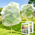 Fruit Tree Netting for Cicadas, 2Pcs 8x8 FT Plant Mesh Netting for Garden Protection with Zipper, Blueberry Bush Insect Netting Cover as Pest Barrier from Bird for Apple, Tomato