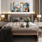 Modern Wall Art for Office Decor - Abstract Canvas Wall Art - Wall Pictures for Living Room Size 24" x 48"