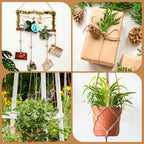 XSEINO 2400 Feet Natural Jute Twine Strong Garden Twine Rope for Arts Crafts Gift Wrapping Gardening Tomato Climbing Plant Tie Floristry Packing Decor