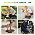 Grenebo 2-Pack Kneeling Pads, Extra Thick NBR, 17.3 x 11 x 1.6 in, Black
