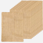 Zplontya 10pcs Middle Burlap Bags-14x20 Inch Natural Jute Burlap Sacks, Reusable Plant Grow Bags Root Vegetable Holders, Strong Potato Sacks for Gardening Planting Food Storage