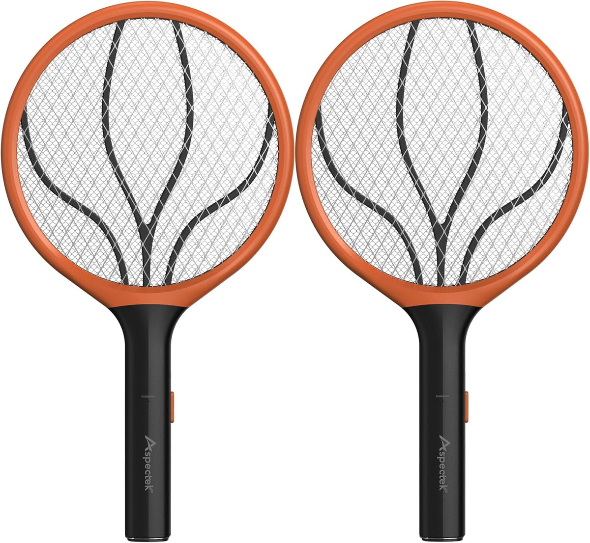 ASPECTEK 2-Pack Electric Fly Swatter, 3000V Bug Zapper and Mosquito Racket for Indoor and Outdoor Use, Handheld Insect and Mosquito Killer (2xAA Batteries Not Included)