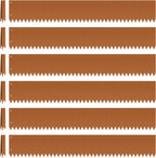 Steel Landscape Edging 6-Pack 40" L x 6" H Strips Steel Garden Bed Metal Borders Hammer-in 40 Gauge Edging Border with 6 Clips Bendable Metal Edge for Garden Yard Park Lawn(Brown, 20Ft)