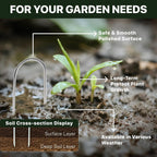 U Shaped Landscape Garden Staples 4 Inch 200 Pack Updated 11Gauge Irrigation Stakes Galvanized Garden Stakes Fabric Pins for Soaker Hose Drip Line Tubing Yard Lawn Staples for Outdoor Decorations
