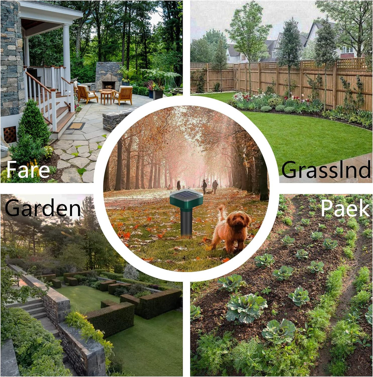Snake Repellent for Yard & Outdoors - Solar-Powered Sonic Snake Deterrent Devices, Waterproof, Pet Safe Rattlesnake Repellent