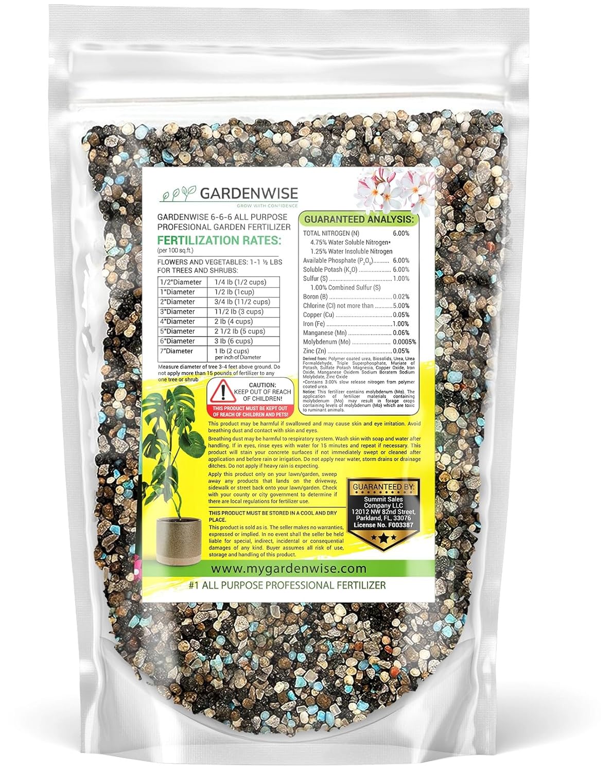 6-6-6 All-Purpose Professional Plant Food Fertilizer; Ideal for Winter Care & Spring Feeding, Perfect Balanced NPK for Indoor and Outdoor Plants (3 QUARTS)