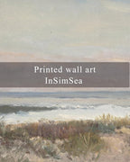 InSimSea Framed Wall Art for Living Room Decor Classical Coastal Scenery Bathroom Pictures Wall Decorations Farmhouse Kitchen Office Bathroom Art Wall Decor 11x14in