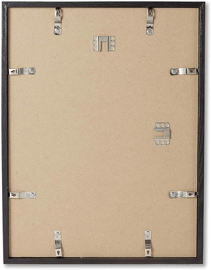 Opposite Wall - 9x12 in - Black Oak Wood Picture Frame - Lightweight, Versatile & Shatterproof - Wall Hanging Poster or Photo Frame - Wall Decor for Office, Gallery & Home
