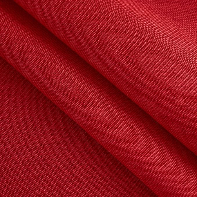NLMUVW Red Linen Tablecloth Rectangle, Christmas Table Cloth Water Resistant Textured Table Cover for Kitchen Dining Coffee Party, 54 x 84 Inch