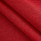NLMUVW Red Linen Tablecloth Round, Water Resistant Textured Table Cloth Christmas Table Cover for Kitchen Dining Coffee Patry, 36 Inch