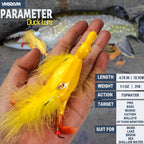 Duck Lures for Bass Fishing, Realistic Topwater Baby Duckling Baits Floating Artificial Hard Swimbaits for Pike Musky Catfish Freshwater Saltwater Fishing, 4.8 inch
