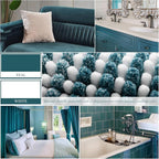 BSICPRO Bathroom Rugs and Mats Sets, 2 Piece Thick Absorbent Chenille Bath Mat Rug Set Non Slip, Soft Shaggy Bath Room Floor Mats for Bathroom, Machine Washable (Teal, 24" x 70" Plus 20" x 32")