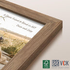 VCK 24x30 Poster Frame Set of 4 - Walnut, Gallery-Quality Wood Picture Frames, 1.1-Inch Wide Border, Polished Plexiglass, Vertical or Horizontal Wall Display for Photo/Art/Prints, Walnut