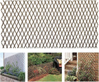 Expandable Garden Trellis Plant Support Willow Lattice Fence Panel for Climbing Plants Vine Ivy Rose Cucumbers Clematis 36X92 Inch