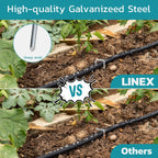 Landscape Staples 6 Inch 50 Pack, Galvanized Garden Staple Anti-Rus Landscaping Stakes Lawn Stakes for Decoration Weed Barrier Fabric, Soaker Hose