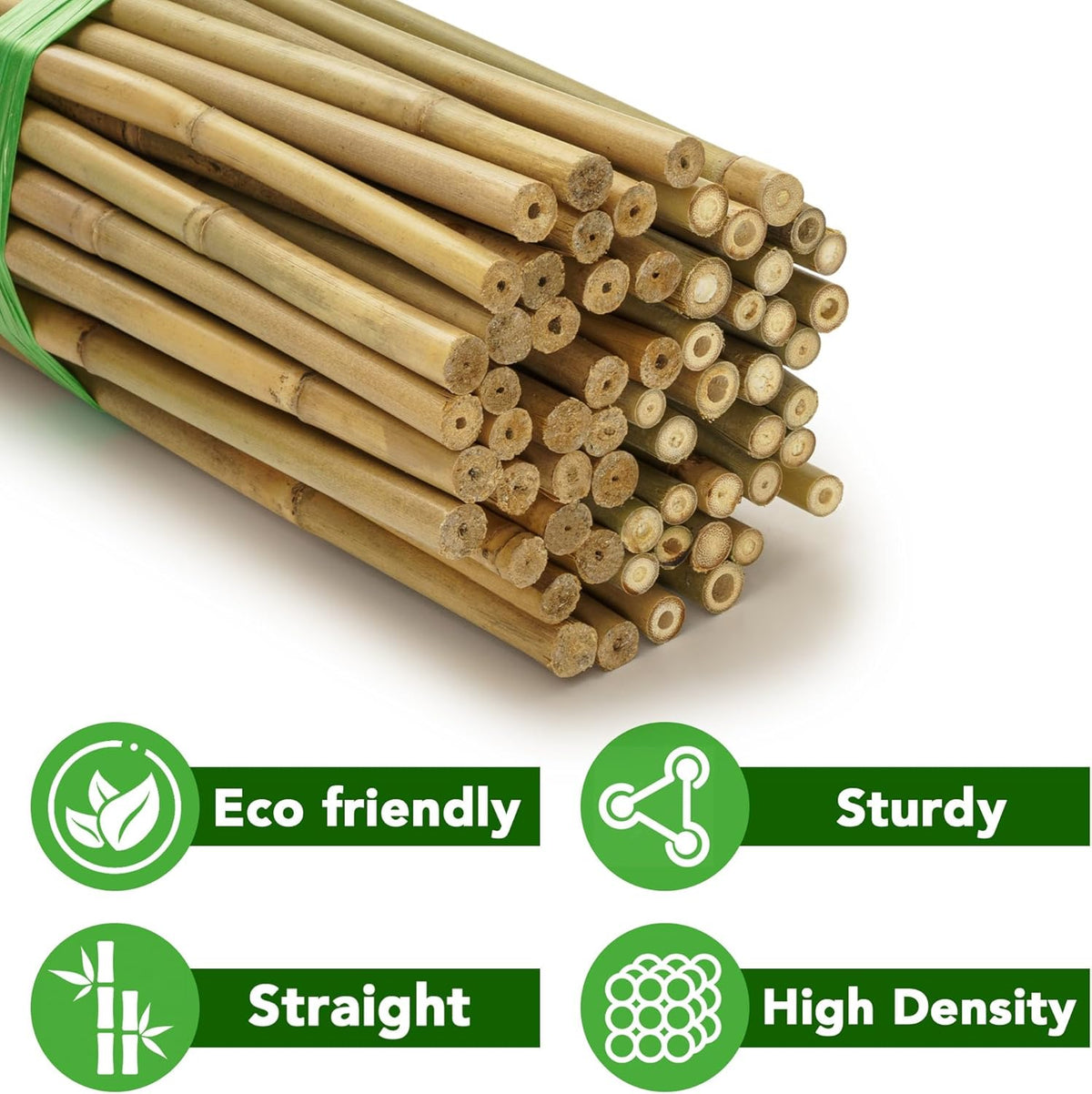 70 Pcs Bamboo Stakes, 3 Feet Natural Bamboo Garden Stakes for Plant, Garden Bamboo Plant Sticks for Plants Support, Tomato, Beans, Vegetable and Climbing Plants