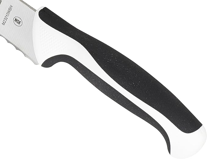 Mercer Culinary - M23210WBH Mercer Culinary Millennia 10-Inch Wide Wavy Edge Bread Knife, White