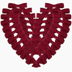 50pcs 1-1/2" Burgundy Satin Ribbon Bows Without Twist Ties Giant Bows for Christmas Holiday Gift Packing&Wrapping (Burgundy)