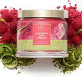 PartyLite 3-Wick Jar Candle, Highly Fragranced Clean Burning Glass Candle, 25-45 Hours Burn Time (Raspberry Lime Breeze)