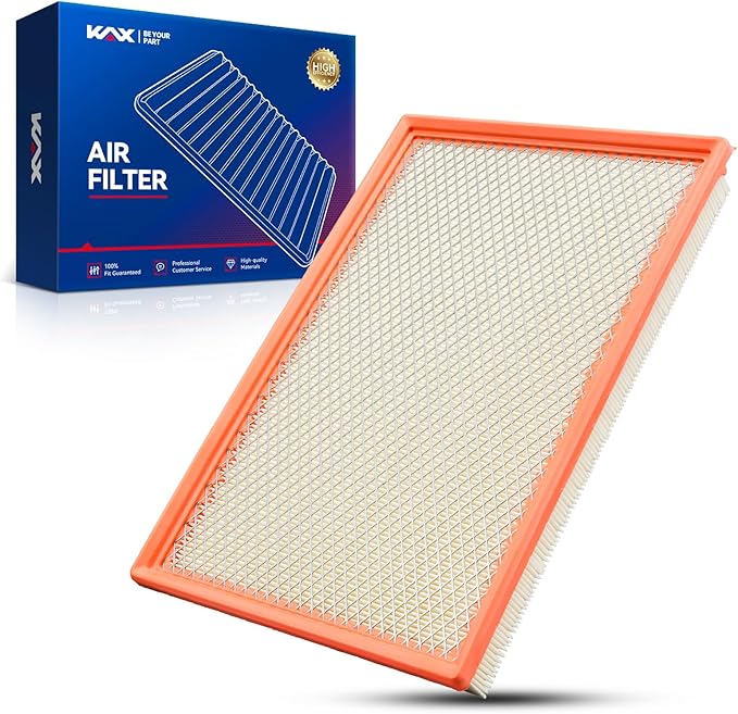 KAX Engine Air Filter, CA12375 Replacement for Ram 1500 2019 2020 2021 2022 2023 2024, Ram 1500 Classic 2021-2024, Advanced Air Filter Media, Increased Acceleration