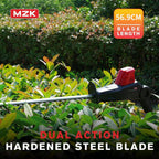 MZK 20V Cordless Hedge Trimmer, Bush & Shrub Cutter, 23-Inch Blade