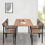 Hooseng Dining Room Table Set Dinner Table Set for 4 Breakfast Table Set for 4, Suitable Kitchen, Living Room, Breakfast, Small Spaces (1, Moon)