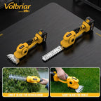 Volbriar 2-in-1 Cordless Pole Hedge Trimmer & Grass Shear, 14FT Reach