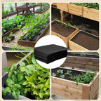 Wshxjzyay 63 * 83 inch Raised Garden Bed Liner, Non Woven Fabric Liner for Large Veg Trough, Keeps Soil Contained and Water Drained