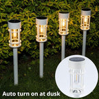 8 Pack Solar Pathway Lights, LED Solar Lights Outdoor Waterproof, White Outdoor Garden Landscape Lighting for Yard, Walkway, Driveway Path